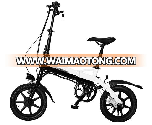 2017 new design high quality mini lithum electric bicycle electric bike 14inch light weight